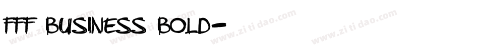 FFF Business Bold字体转换